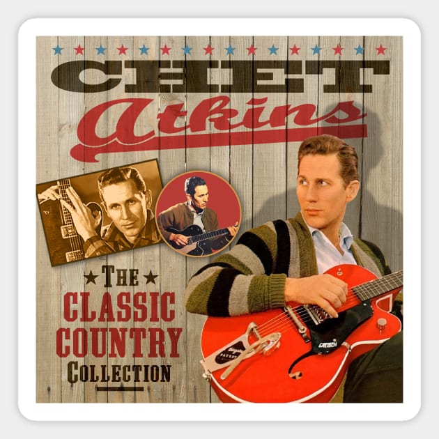 Chet Atkins - The Classic Country Collection Magnet by PLAYDIGITAL2020